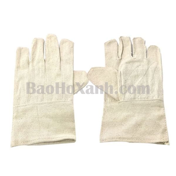 Găng tay vải bạt Cotton dày lọc bia và găng bò
