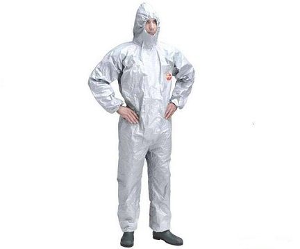 Quần áo phòng sạch áo liền quần Dupont Tychem F