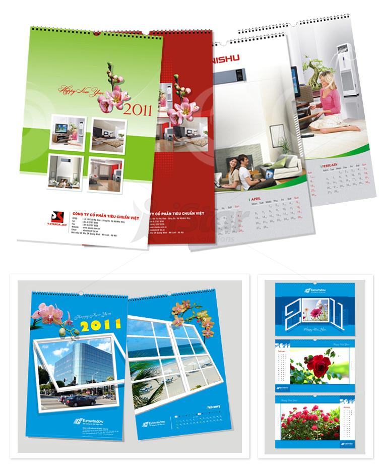 In lịch tết - In ấn Nhất Tín - Công Ty TNHH Sản Xuất Bao Bì Nhất Tín