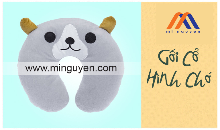 Gối kê cổ hình con chó