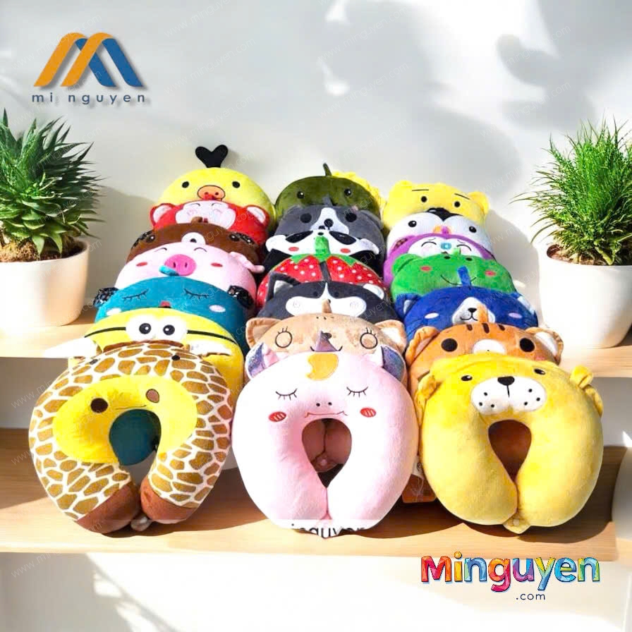 Gối kê cổ hình thú - Quà Tặng Mi Nguyễn - Công Ty TNHH Sản Xuất Thương Mại Dịch Vụ Mi Nguyễn