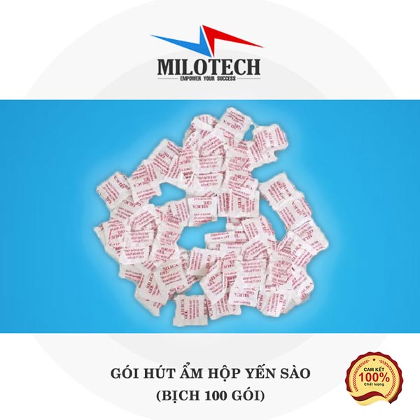 Gói hút ẩm hộp yến sào (bịch 100 gói) - Thiết Bị Nhà Yến Milo - Công Ty TNHH Công Nghệ Milo