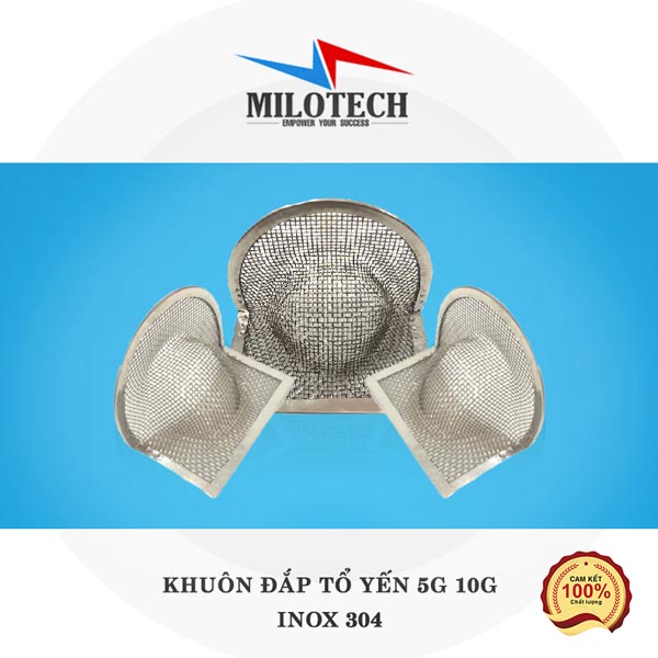 Khuôn đắp tổ yến 5g inox 304 bền đẹp - Thiết Bị Nhà Yến Milo - Công Ty TNHH Công Nghệ Milo