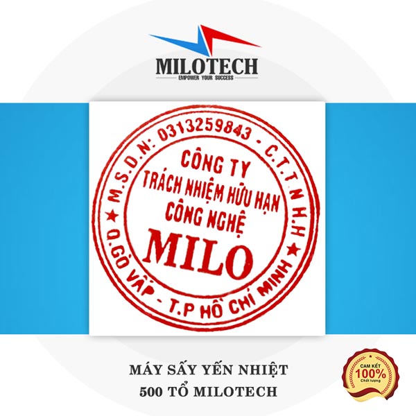 Máy sấy yến 500 tổ Milotech - Thiết Bị Nhà Yến Milo - Công Ty TNHH Công Nghệ Milo