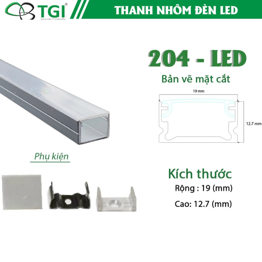 Thanh nhôm đèn Led - Công Ty Cổ Phần Xuất Nhập Khẩu TGI