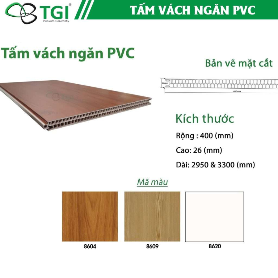 Vách ngăn phòng PVC 2 mặt - Công Ty Cổ Phần Xuất Nhập Khẩu TGI