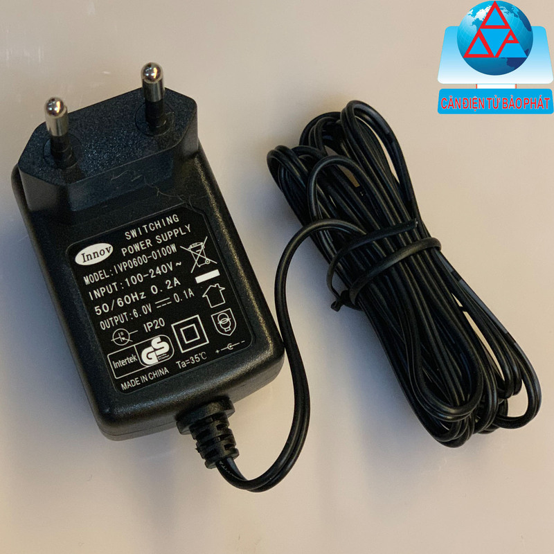 Adaptor 6.0V - 0.1A - Cân Điện Tử Bảo Phát - Công Ty TNHH Sản Xuất Thương Mại Dịch Vụ Xuất Nhập Khẩu Bảo Phát