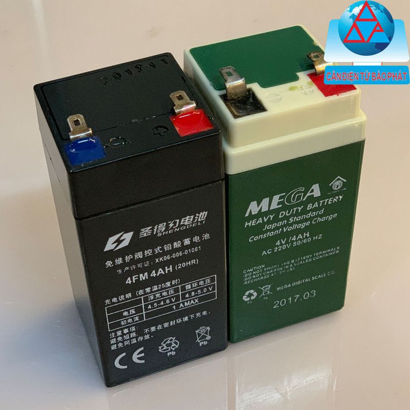 Pin 4V - 4AH - Cân Điện Tử Bảo Phát - Công Ty TNHH Sản Xuất Thương Mại Dịch Vụ Xuất Nhập Khẩu Bảo Phát