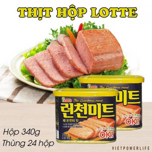 Thịt hộp Lotte Hàn Quốc - Bánh Kẹo Nhập Khẩu VIETPOWERLIFE - Công Ty TNHH XNK VIETPOWERLIFE