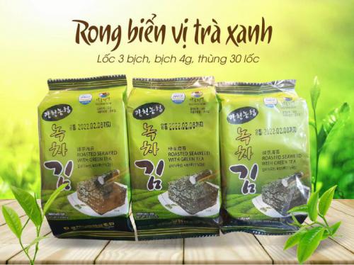 Rong biển vị trà xanh Hàn Quốc - Bánh Kẹo Nhập Khẩu VIETPOWERLIFE - Công Ty TNHH XNK VIETPOWERLIFE