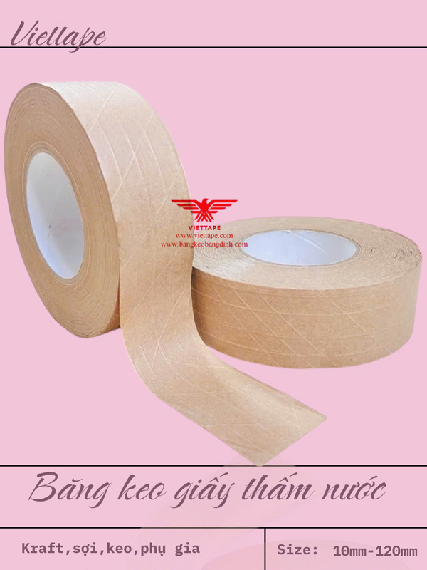 Băng keo giấy nâu thấm nước - Băng Keo Lê Gia Phát - Công Ty TNHH Sản Xuất Thương Mại Xuất Nhập Khẩu Lê Gia Phát