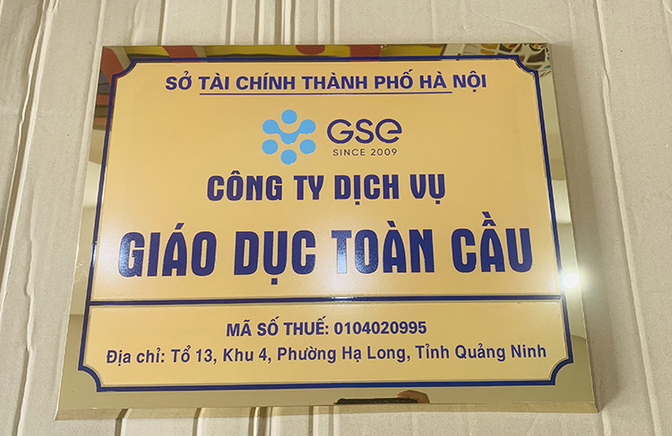 Thi công biển công ty