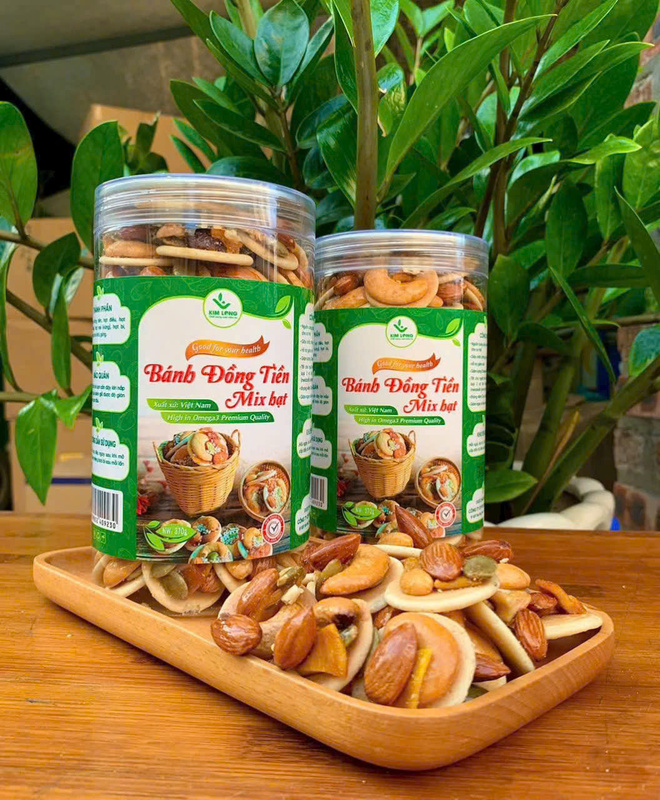 Bánh đồng tiền mix hạt