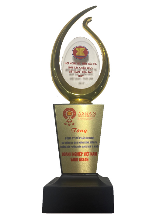 Giải thưởng doanh nghiệp Việt Nam Asean - Thiết Bị Vệ Sinh Ceravi - Công Ty Cổ Phần Ceravi