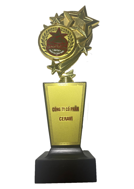 Giải thưởng thương hiệu tin cậy 2016 - Thiết Bị Vệ Sinh Ceravi - Công Ty Cổ Phần Ceravi