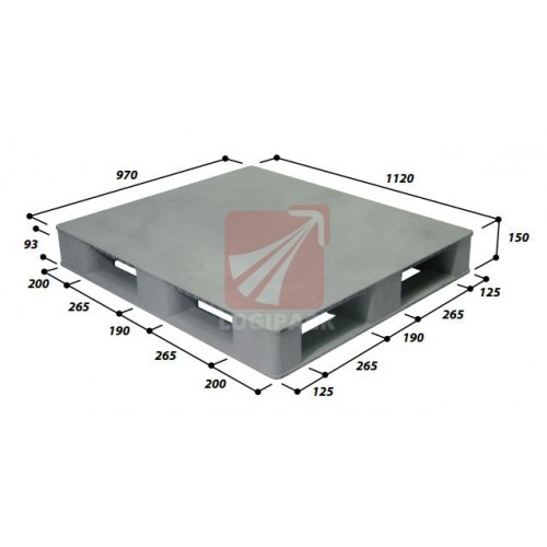 Pallet nhựa mặt bít - Nhựa Logipack - Công Ty TNHH Vật Liệu Và Thiết Bị Logipack
