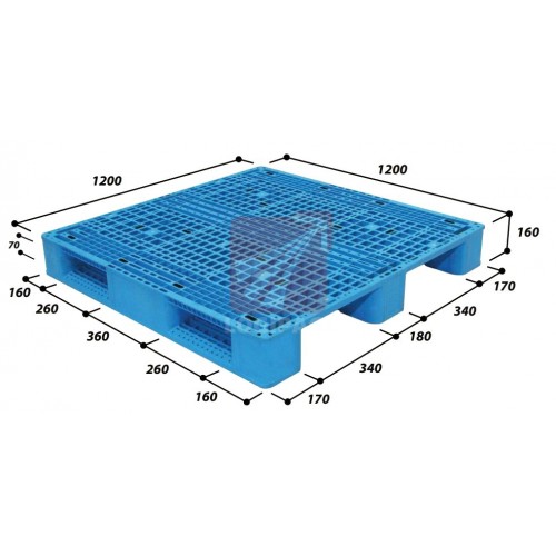 Pallet nhựa tải trọng trung bình - Nhựa Logipack - Công Ty TNHH Vật Liệu Và Thiết Bị Logipack