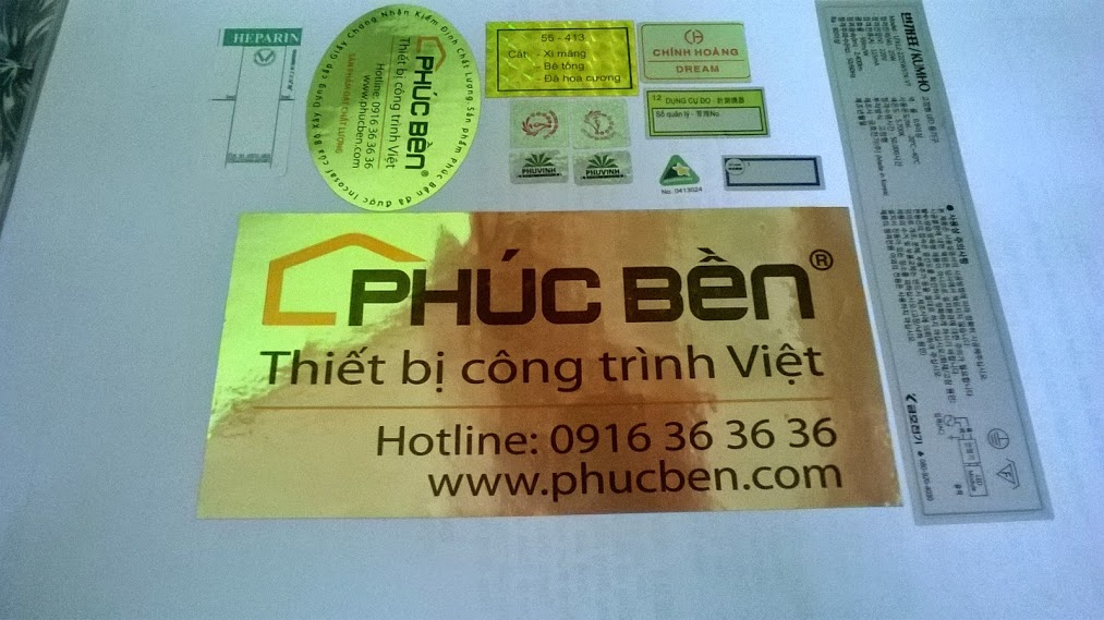 Tem Decal xi bạc
