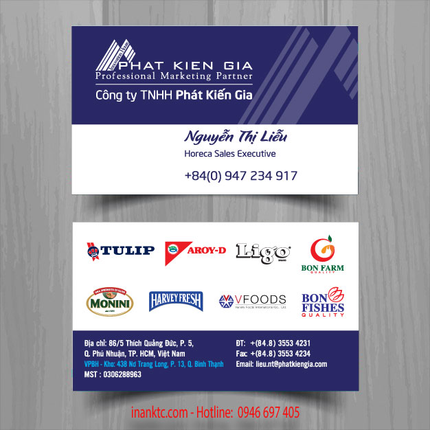 In Name Card - In KTC Com -  Công Ty TNHH KTC Com