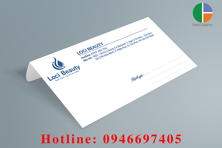 In bao thư nhỏ - In KTC Com -  Công Ty TNHH KTC Com