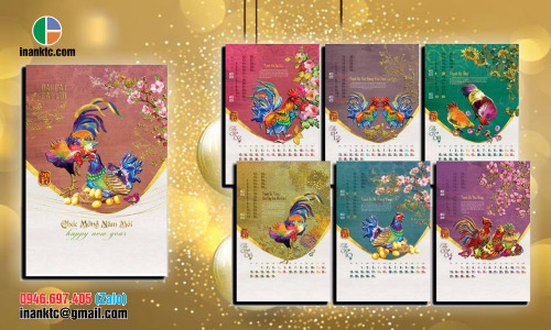 In lịch lò xo treo tường - In KTC Com -  Công Ty TNHH KTC Com