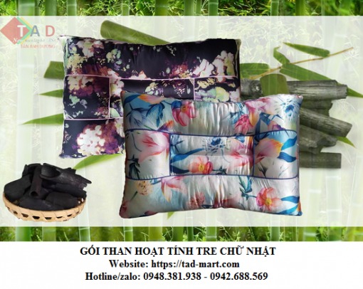 Gối than hoạt tính tre chữ nhật - Than Hoạt Tính Tân ánh Dương - Công Ty Cổ Phần Thương Mại Dịch Vụ Và Xuất Nhập Khẩu Tân ánh Dương