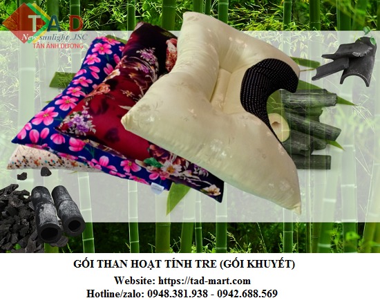 Gối than hoạt tính tre dạng khuyết - Than Hoạt Tính Tân ánh Dương - Công Ty Cổ Phần Thương Mại Dịch Vụ Và Xuất Nhập Khẩu Tân ánh Dương