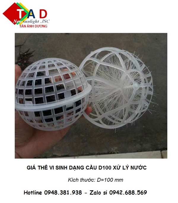 Quả cầu vi sinh xử lý nước sạch - Than Hoạt Tính Tân ánh Dương - Công Ty Cổ Phần Thương Mại Dịch Vụ Và Xuất Nhập Khẩu Tân ánh Dương