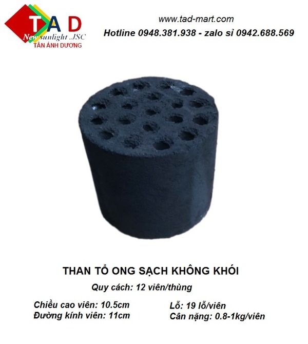 Than tổ ong sạch - Than Hoạt Tính Tân ánh Dương - Công Ty Cổ Phần Thương Mại Dịch Vụ Và Xuất Nhập Khẩu Tân ánh Dương