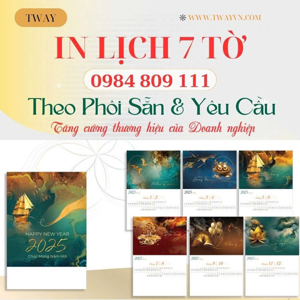 In lịch 7 tờ