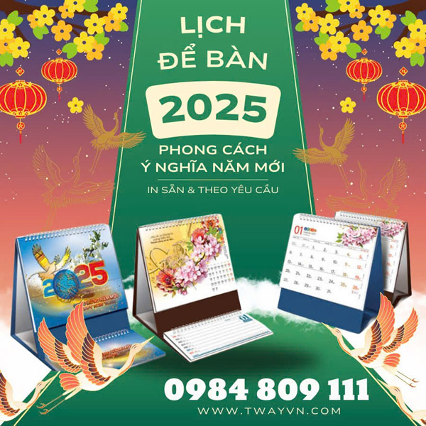 In lịch để bàn