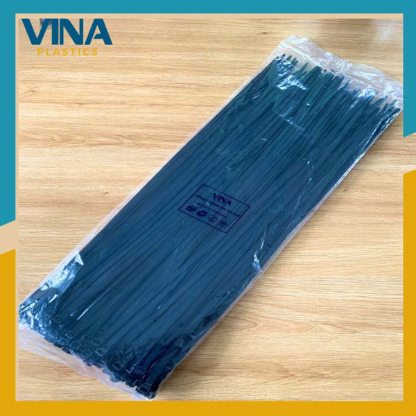 Dây rút nhựa đen 10X500 - Dây Rút Nhựa VINA PLASTIC - Công Ty Cổ Phần Sản Xuất Thương Mại Nhựa Việt Nam