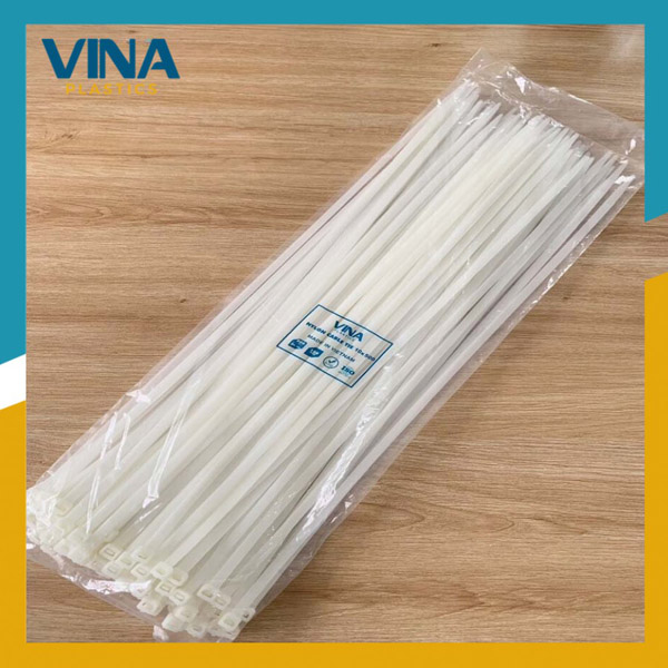 Dây rút nhựa trắng 10X500 - Dây Rút Nhựa VINA PLASTIC - Công Ty Cổ Phần Sản Xuất Thương Mại Nhựa Việt Nam