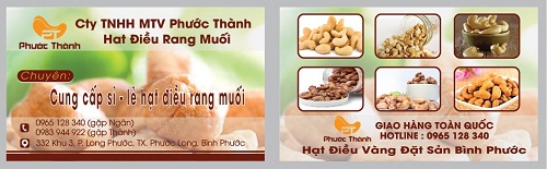 Hạt Điều Phước Thành - Công Ty TNHH Một Thành Viên Phước Thành