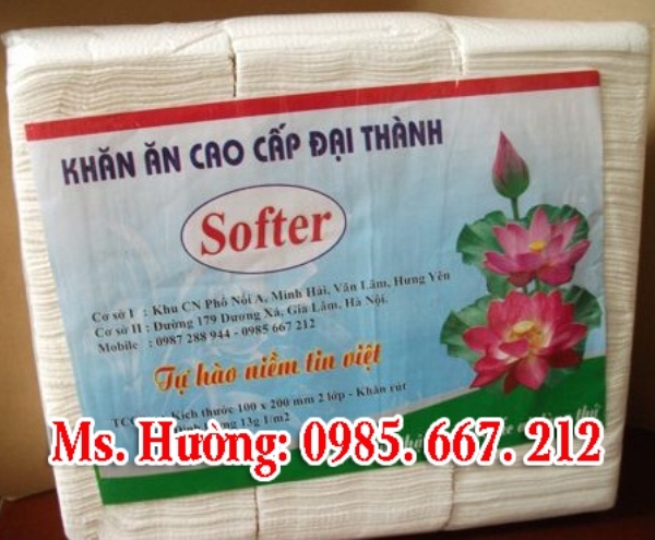 Khăn ăn đóng cân gấp Softer