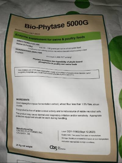 Enzyme đơn - Phytase  Bio-Phytase - Nguyên Liệu Sản Xuất Thức Ăn Chăn Nuôi Sài Gòn - Công Ty Cổ Phần Dinh Dưỡng Sài Gòn