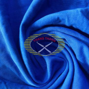 Vải thun cotton 2 chiều xanh bích