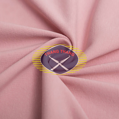 Vải thun borip hồng nhạt