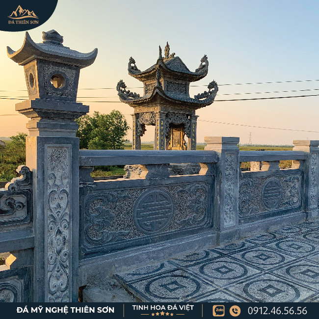 Lan can đá khu lăng mộ