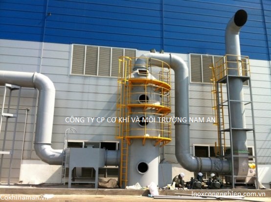 Hệ thống xử lý khí thải-Cty KPF