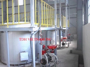 Lò nung nhôm - đầu đốt dầu