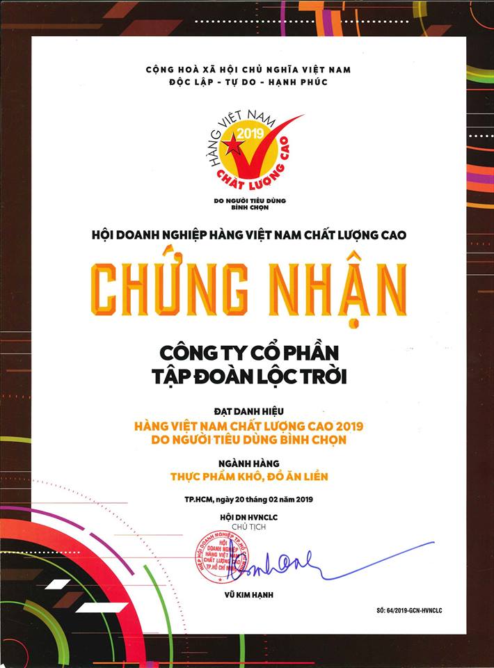 Chứng nhận chất lượng