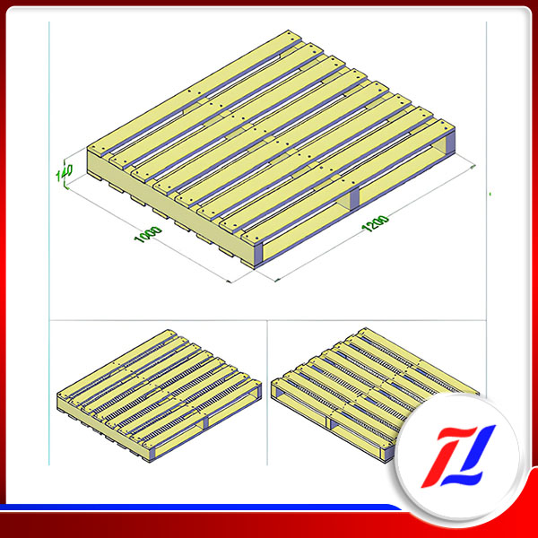 Pallet gỗ theo bản vẽ - Bao Bì Thăng Long - Công Ty TNHH Sản Xuất Bao Bì Thăng Long