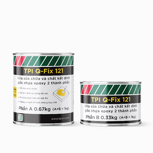 Chất kết dính gốc nhựa epoxy 2 thành phần TPI Q-Fix 121 - Hóa Chất Xây Dựng TPI - Công Ty TNHH Đầu Tư Phát Triển TPI