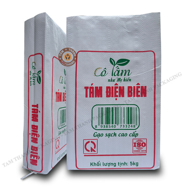 Bao bì PP dệt in Flexo đựng gạo