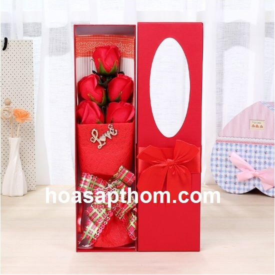 Hộp hoa sáp 5 bông - Phụ Kiện Ngành Hoa Hà Mi - Công Ty TNHH Thương Mại Dịch Vụ Hà Mi