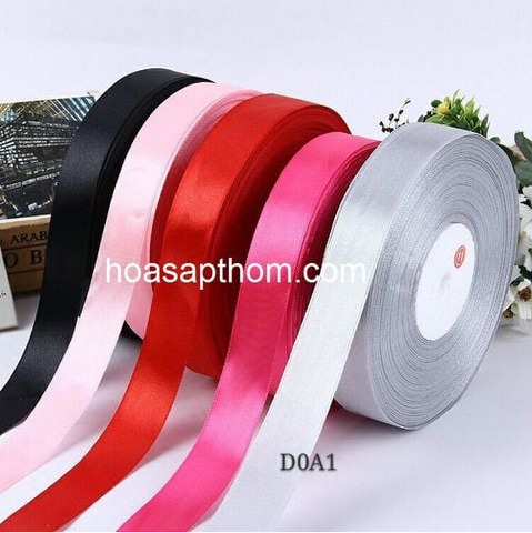 Ruy băng lụa 2cm - Phụ Kiện Ngành Hoa Hà Mi - Công Ty TNHH Thương Mại Dịch Vụ Hà Mi