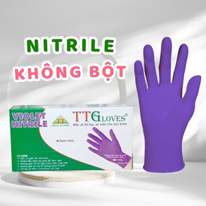 Găng tay y tế nitrile không bột tím 4.5gr TTGloves