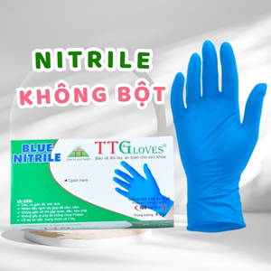 Găng tay y tế nitrile không bột xanh 4.5gr TTGloves