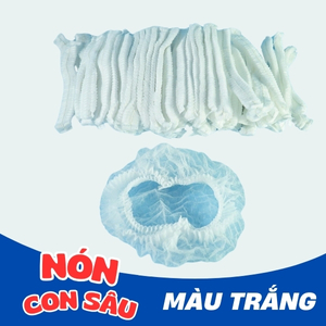 Nón y tế màu trắng